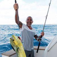 Christian Audigier catches a huge fish with his girlfriend Nathalie Sorensen | Picture 124253